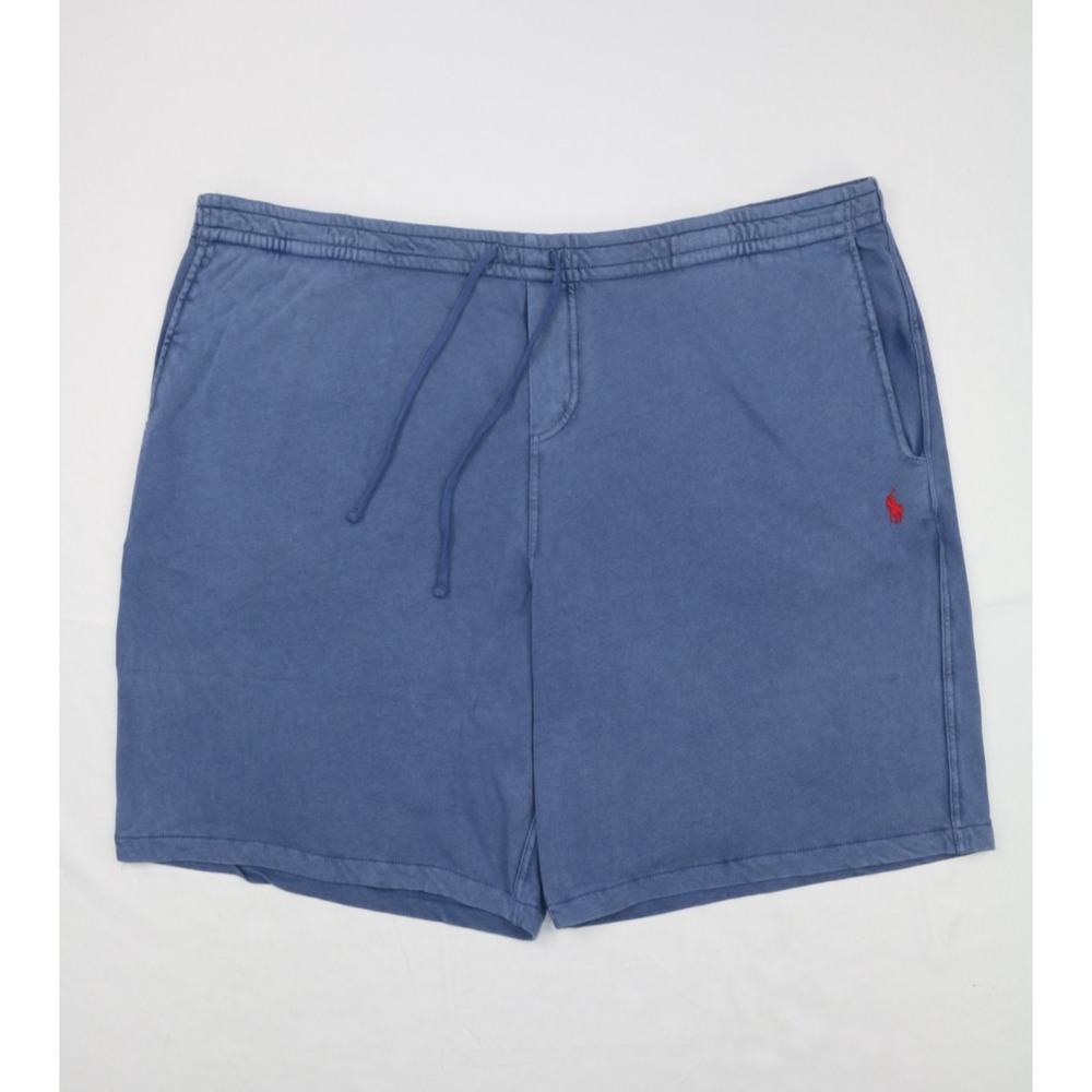Polo Ralph Lauren Mens Classic Terry Shorts Navy 4XB Red Small Pony Embroidered